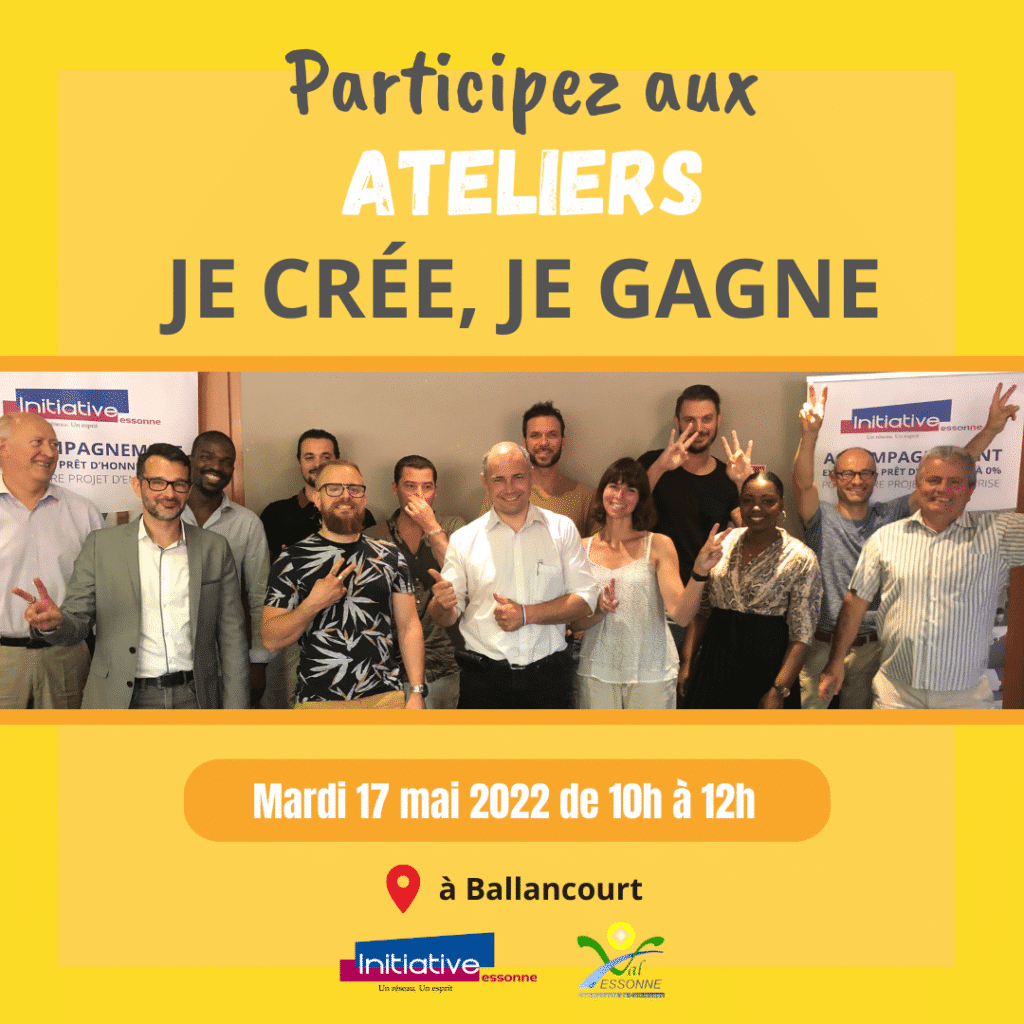 Atelier Je crée, Je gagne : Mardi 17 mai 2022 de 10 à 12h à Ballancourt