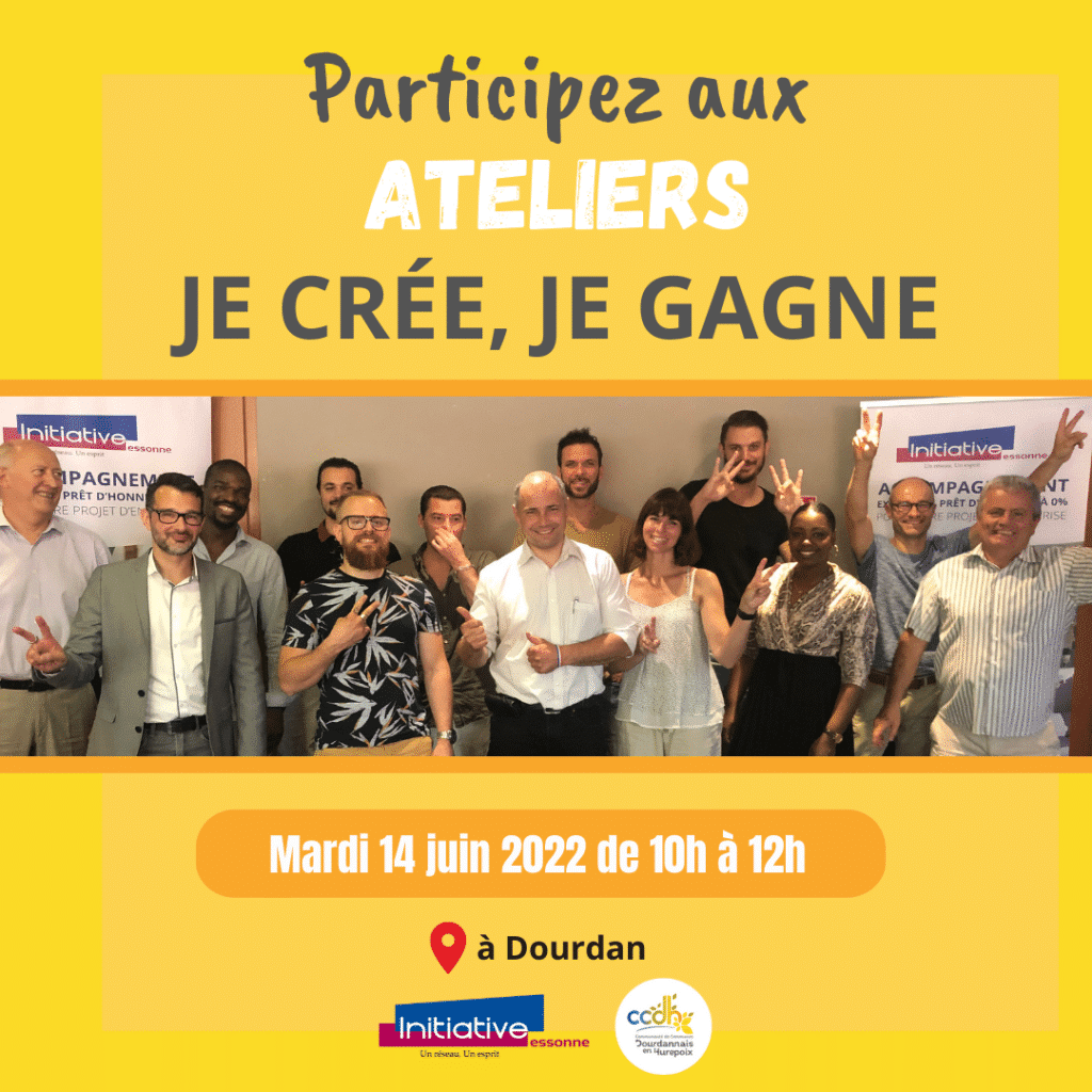 Atelier Je crée, Je gagne : Mardi 14 juin 2022 de 10 à 12h à Dourdan