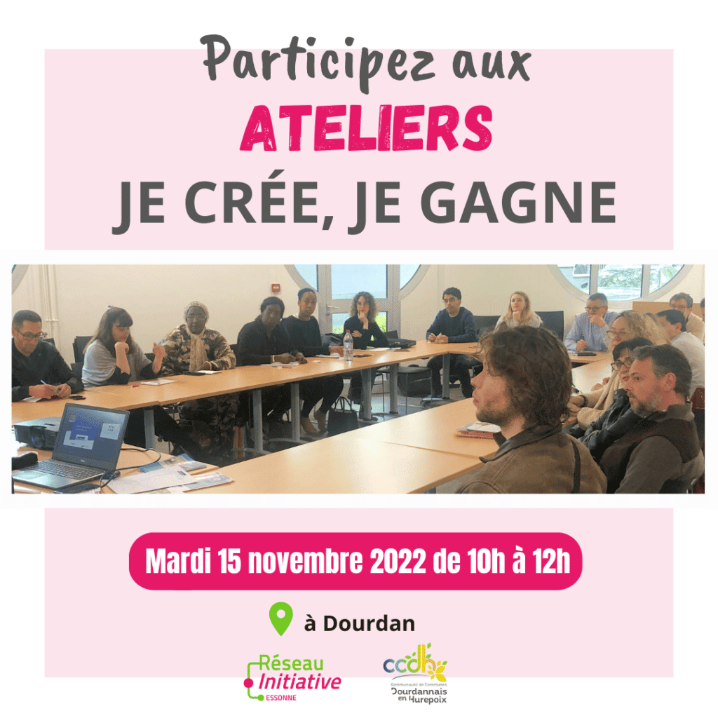 Atelier je crée, je gagne : jeudi 15 novembre 2022 de 10h à 12h à Dourdan