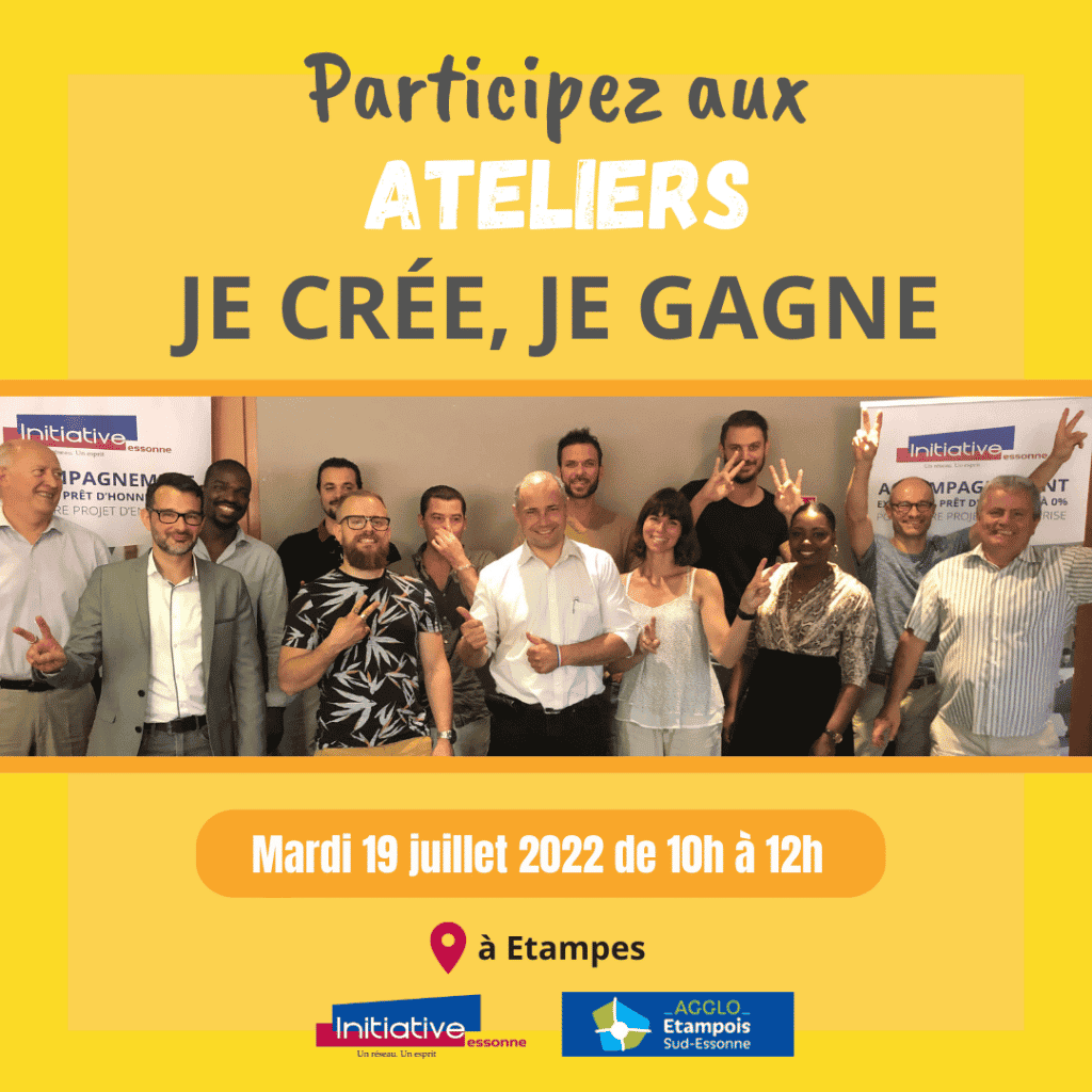 Atelier Je crée, Je gagne : Mardi 19 juillet 2022 de 10 à 12h à Etampes