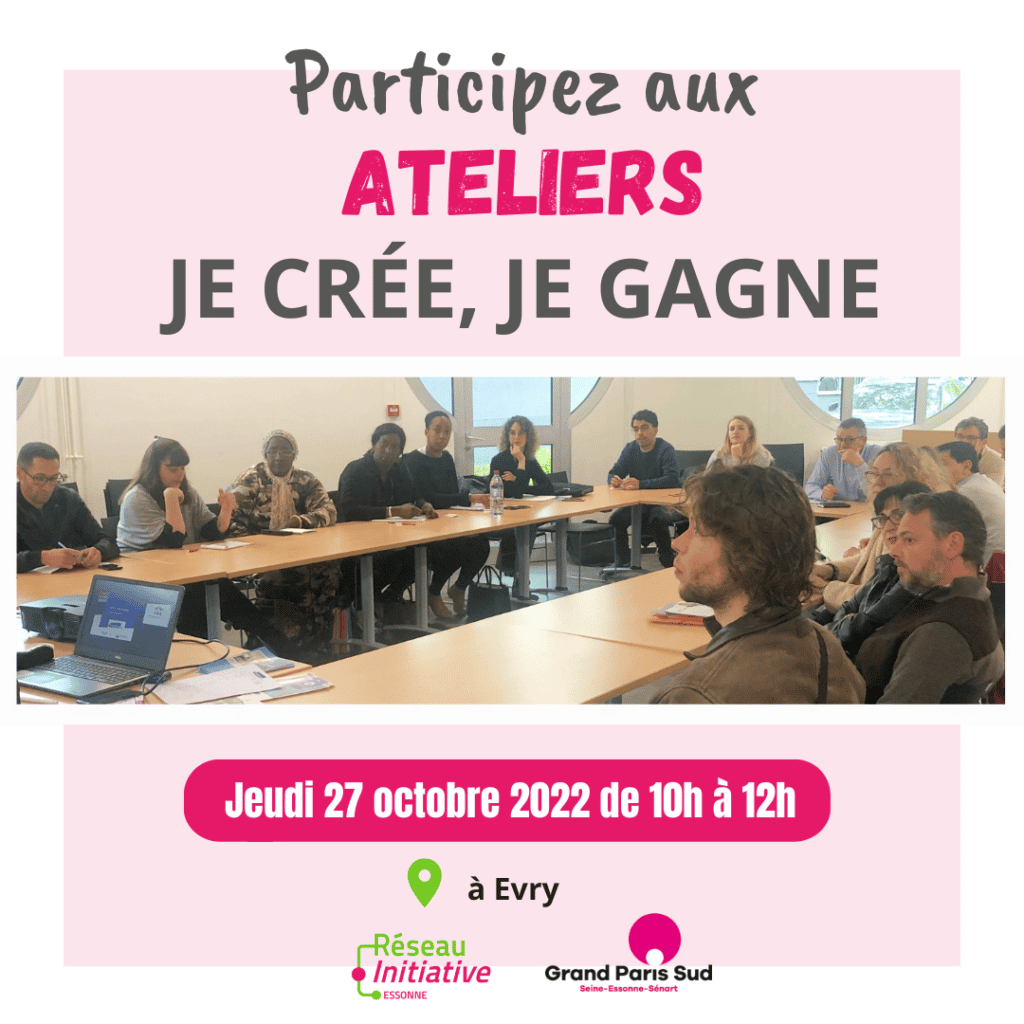 Atelier je crée, je gagne : jeudi 27 octobre 2022 de 10h à 12h à Evry