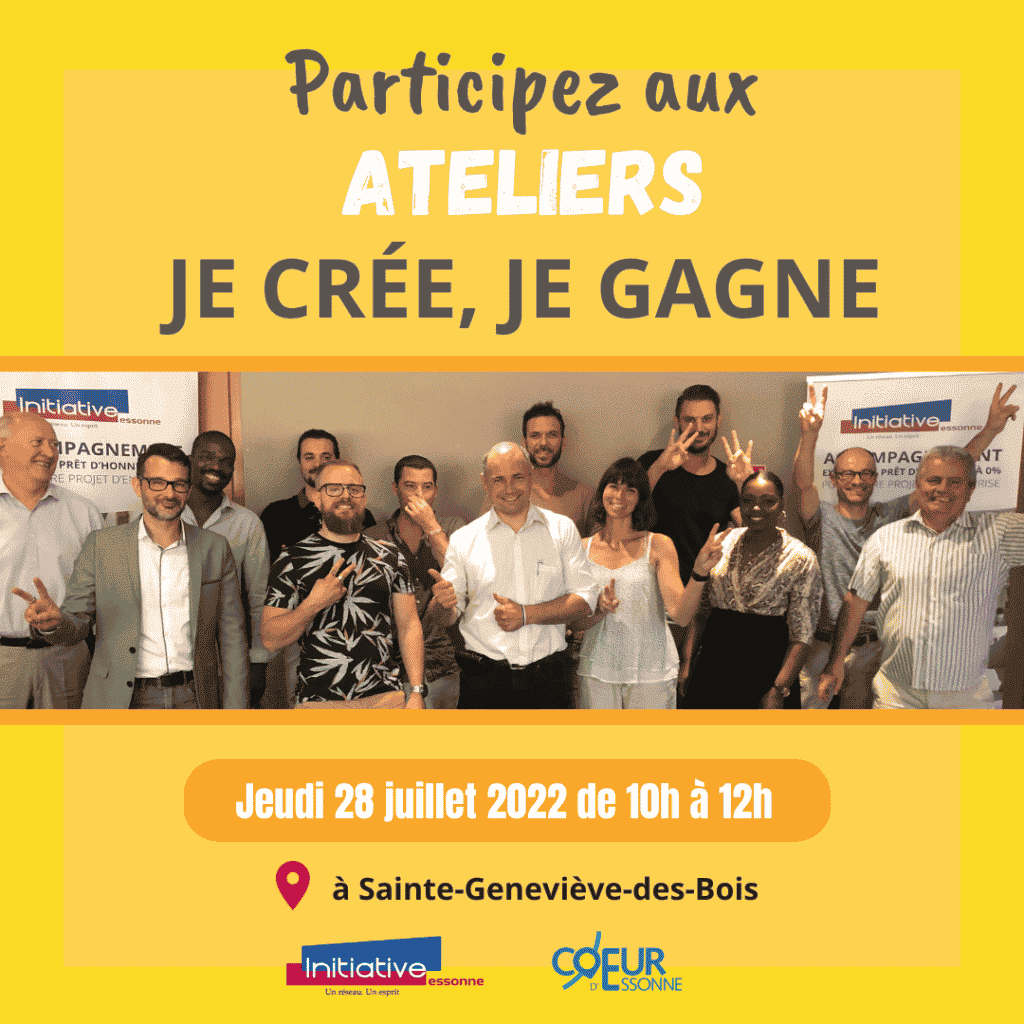 Atelier Je crée, Je gagne : Jeudi 28 juillet 2022 de 10 à 12h à Sainte-Geneviève des bois