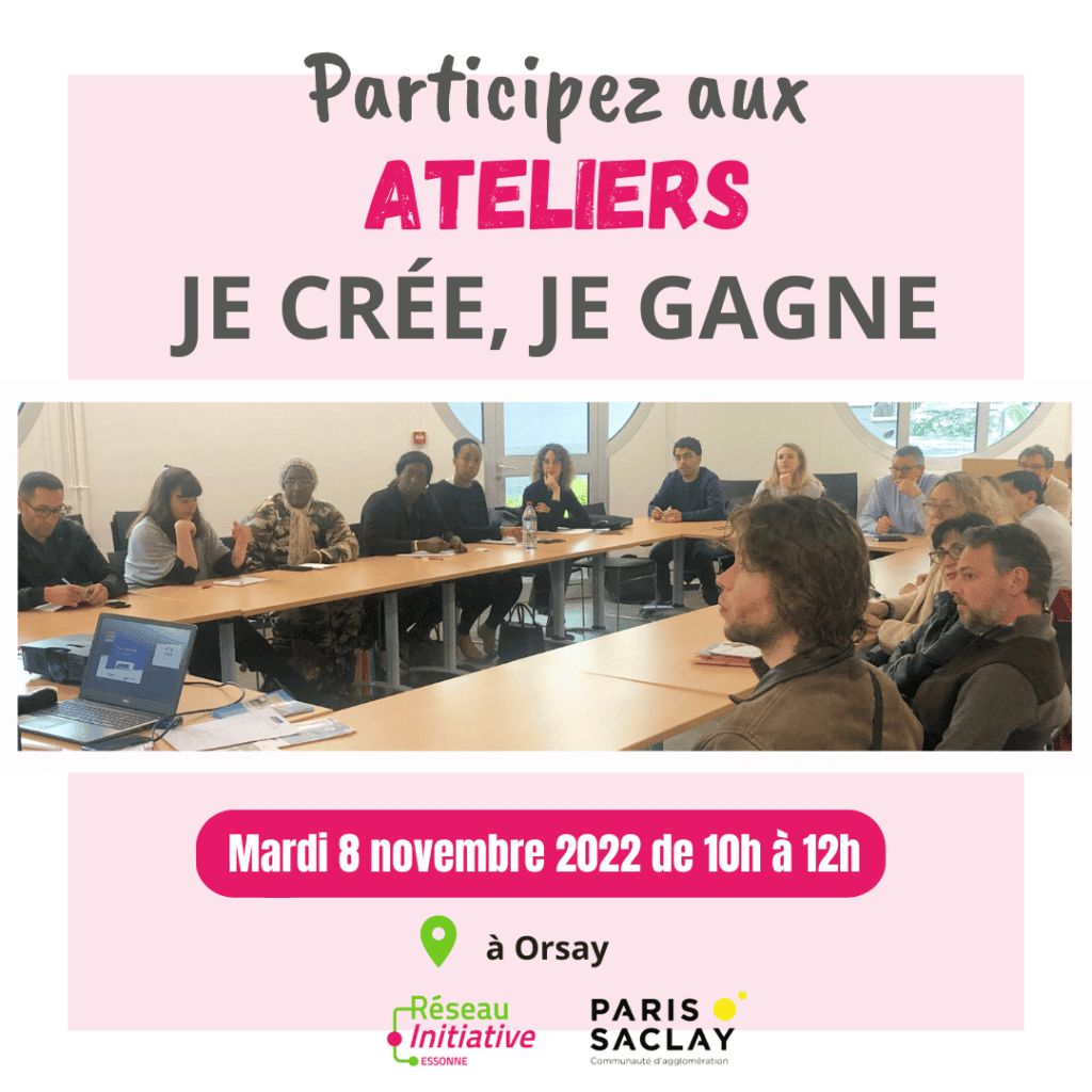 Atelier je crée, je gagne : Mardi 8 novembre 2022 de 10h à 12h à Orsay