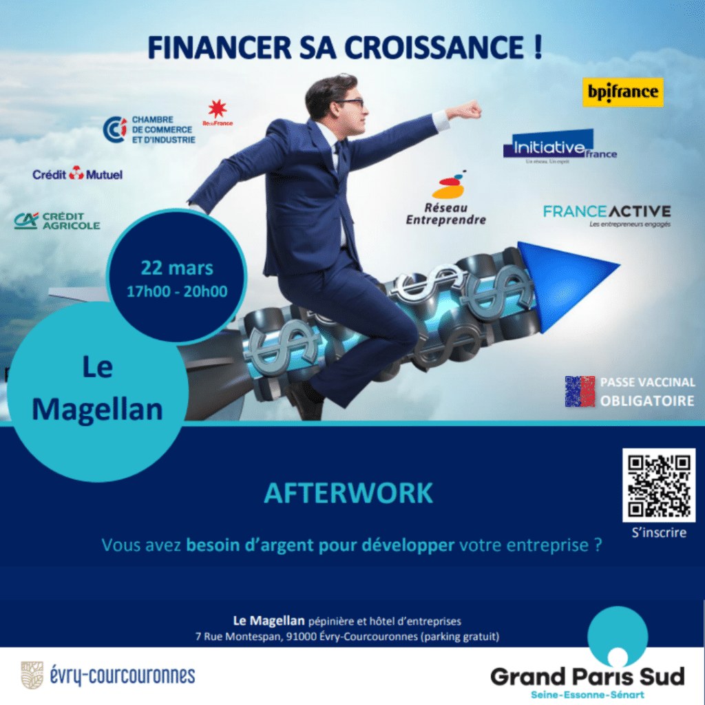 Afterwork : 22 mars 17h - 20h Financer sa croissance !