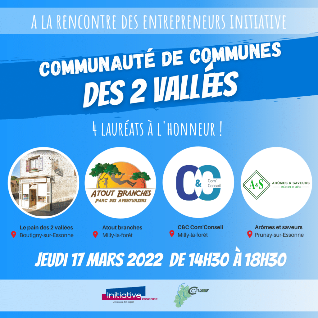 Visites des entrepreneurs : Communauté de communes Des 2 vallées, Jeudi 17 mars 2022