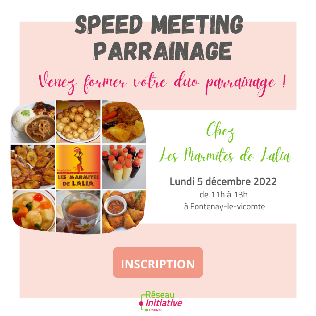 Speed meeting parrainage le Lundi 5 décembre 2022 de 11h à 13h, Fontenay-le-vicomte