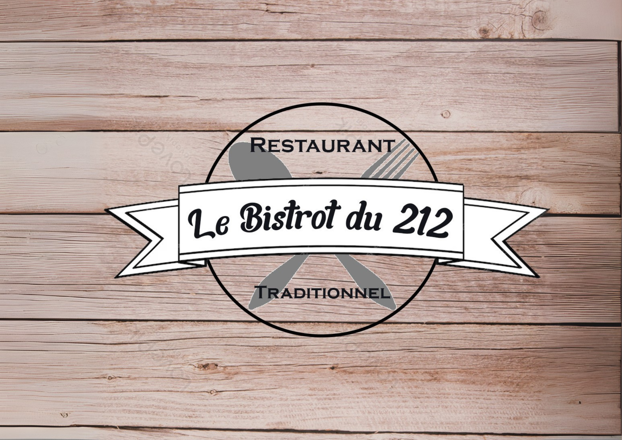Logo - Le Bistrot du 212 - restauration traditionnelle française - entrepreneur financé et accompagné par Initiative Essonne