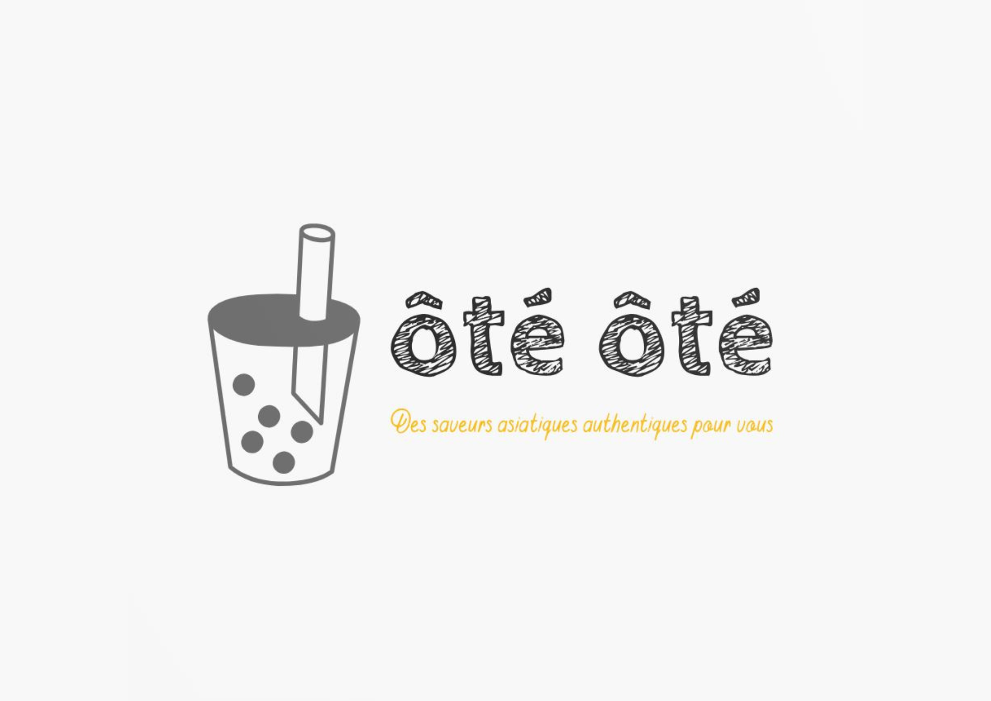 Logo ôté ôté - food truck Asiatique - entrepreneur financé et accompagné par Initiative Essonne